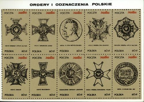 Seria znaczków <i>Ordery i odznaczenia polskie</i> (ze zbiorów AIPN)