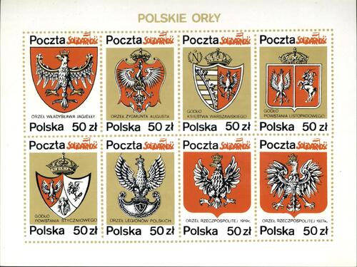 Seria znaczków <i>Polskie Orły</i> (ze zbiorów AIPN)