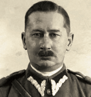 Zdjęcie portretowe Stanisława Bęklewskiego vel Staniszewskiego vel Pieszkowskiego w mundurze