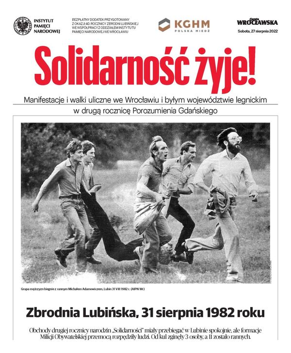 „Solidarność żyje!” – dodatek do „Gazety Wrocławskiej” z 27 sierpnia 2022