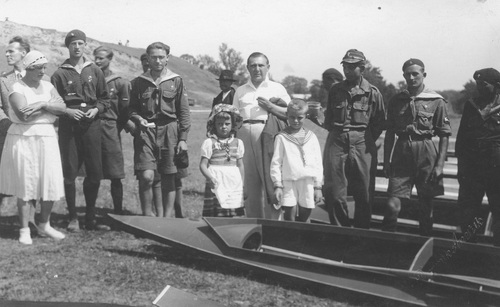 Obóz harcerskich drużyn wodnych w Grodnie, 1932 r. Fot. ze zbiorów NAC
