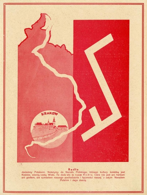 Rodło – znak przedstawiający bieg rzeki Wisły wraz z zaznaczonym Krakowem, używany przez Związek Polaków w Niemczech od 1932 r.