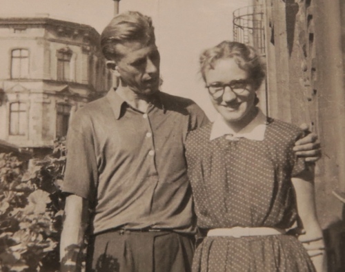 Janina Dobrzecka z mężem Romualdem