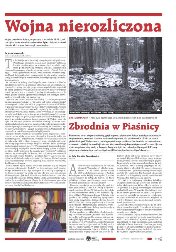 Dodatek historyczny IPN do „Gazety Polskiej Codziennie” w rocznicę wybuchu II wojny światowej