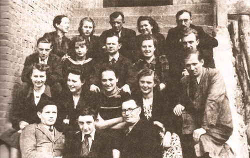 Pracownicy sierpeckiej drukarni. Fot. ze zbiorów Henryki Piekarskiej