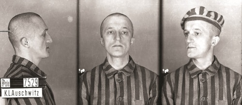 Edward Jan Zajączek, zdjęcie obozowe. Fot. Archiwum Państwowego Muzeum Auschwitz-Birkenau w Oświęcimiu