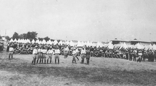 Obóz dla ochotników do Armii Polskiej we Francji w Niagara w kanadzie. Fot. ze zbiorów NAC