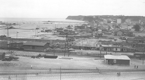 Budowa portu morskiego w Gdyni, 1929 r. Fot. ze zbiorów NAC