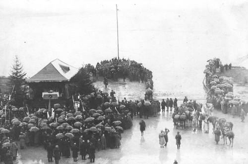 „Zaślubiny Polski z morzem” w Zatoce Puckiej, 10 lutego 1920 r. Fot. ze zbiorów NAC