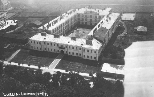 Gmach Katolickiego Uniwersytetu Lubelskiego w widoku z okresu międzywojennego. Fot. ze ziorów NAC