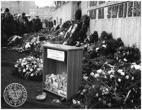 Skarbona na datki na budowę pomnika Poległych Stoczniowców 1970