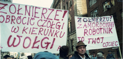 Wigilia ʼ81. Demonstracje w USA przeciwko stanowi wojennemu w Polsce