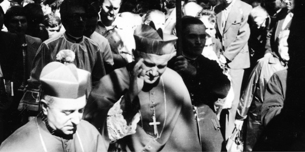 Spotkanie korowców z kardynałem Wojtyłą