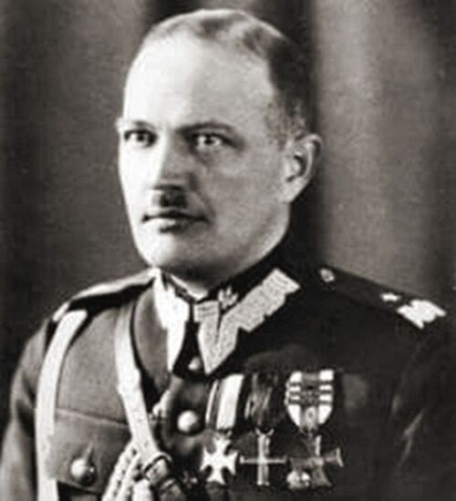 Zdjęcie Mieczysława Smorawińskiego w mundurze generalskim