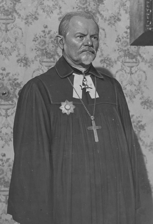 Jubileusz 25-lecia urzędowania na stanowisku superintendenta Kościoła ewangelicko-augsburskiego Juliusza Burschego, 1930 r. Fot. ze zbiorów NAC