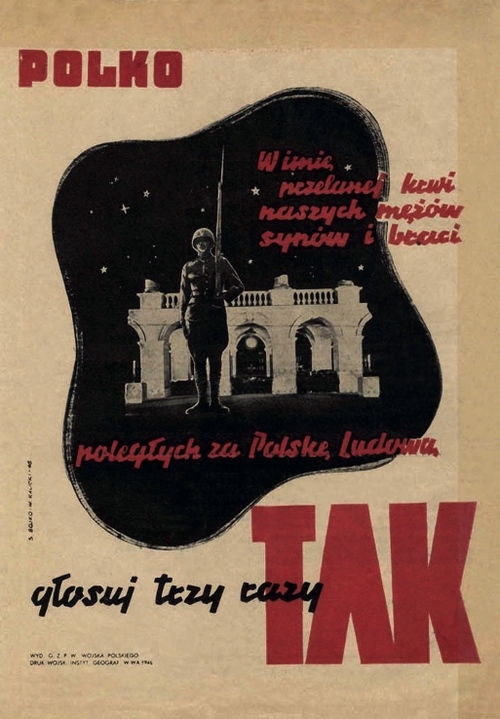 Komunistyczny plakat propagandowy
