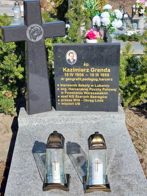 Grób Kazimierza Grendy na Cmentarzu Bożego Ciała w Poznaniu