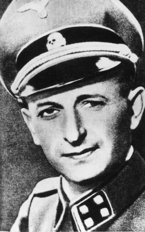 Adolf Eichmann, szef Wydziału IV (do spraw żydowskich) w Głównym Urzędzie Bezpieczeństwa Rzeszy. Fot. z zasobu AIPN