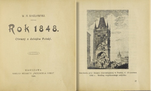 W. Kozłowski, <i>Rok 1848. Obrazy z dziejów Polski</i>, Warszawa 1909