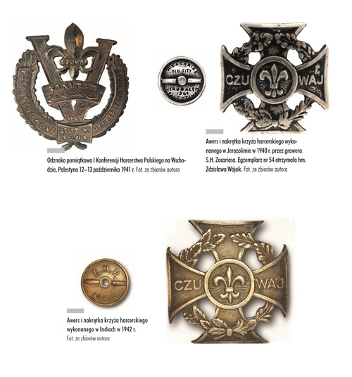 Odznaki harcerskie. Fot. ze zbiorów autora