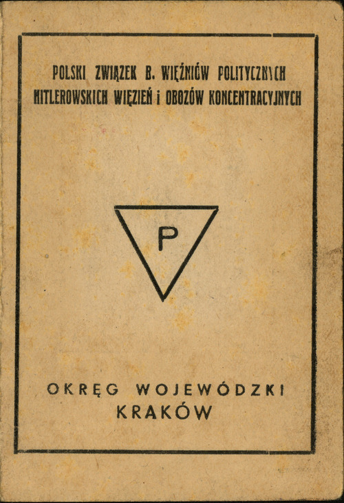 Legitymacja Polskiego Związku Byłych Więźniów Politycznych Hitlerowskich Więzień i Obozów Koncentracyjnych