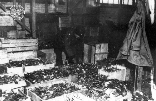 KL Buchenwald, blok 40., po wyzwoleniu, 1945 r.