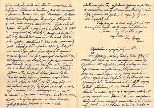 Skan dokumentu - korespondencja obozowa