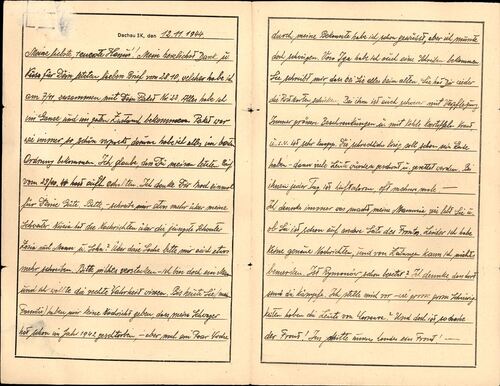 Skan dokumentu - korespondencja obozowa