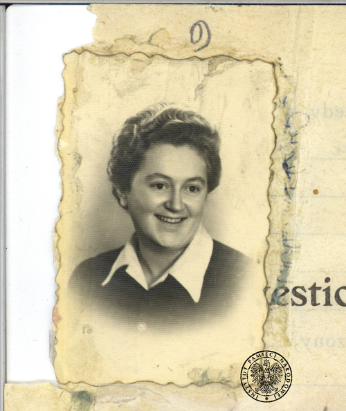 Alina Burkacka, agentka PUBP w Pułtusku ps. „Stanisław”, prawdopodobnie ok. 1951 r. Fot. ze zbiorów AIPN
