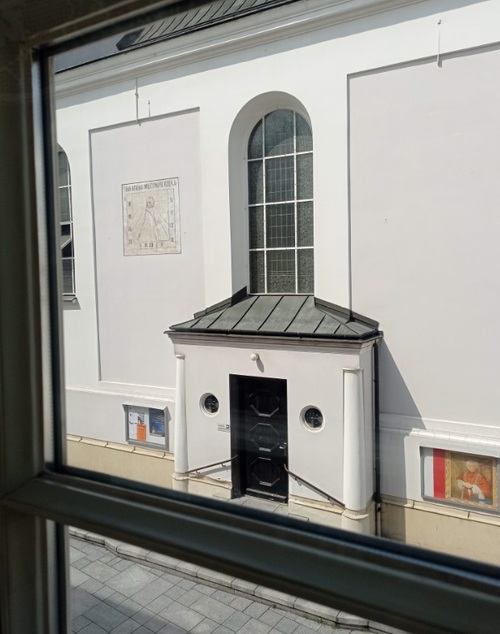 Widok z okna Domu Rodzinnego Ojca Świętego Jana Pawła II w Wadowicach