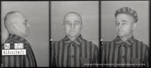 Witold Pilecki w 1940 r. jako więzień KL Auschwitz. Fot. ze zbiorów Muzeum Auschwitz