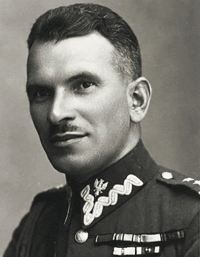 Zdjęcie portretowe Stanisława Sosabowskiego w mundurze
