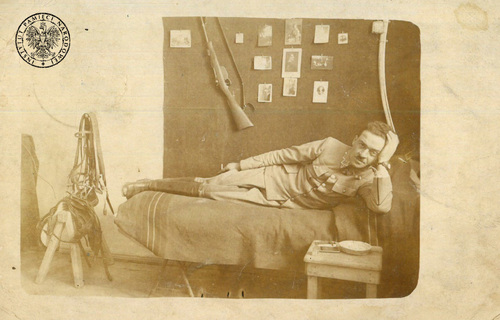 Maksymilian Landau, fotografia z okresu służby w Pierwszym Pułku Artylerii Legionów Polskich