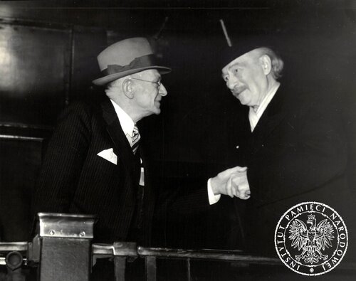Teofil A. Starzyński i Ignacy Jan Paderewski, 5 maja 1939 r. Fotografia z archiwum Sokolstwa Polskiego w Ameryce, ze zbiorów AIPN