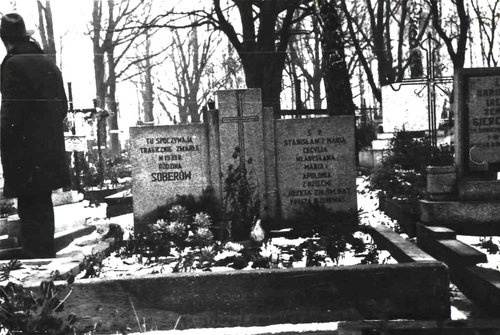 Pomnik 11 osób z rodziny Soberów zamordowanych przez Niemców w Parzymiechach. Fot. ze zbiorów IPN