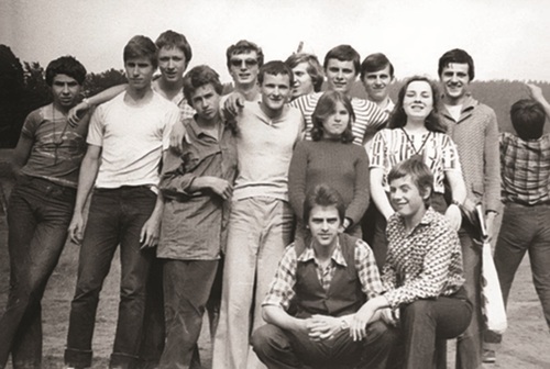 Grupa Słowaków na oazie w Brennej, 1980 r. Fot. ze zbiorów Jozefa Konca