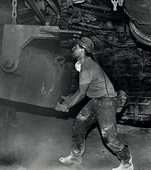 Podczas pracy w jastrzębskiej kopalni (fot. Józef Żak)