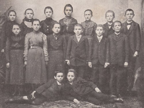 Uczestnicy strajku dzieci wrzesińskich w 1901 r.