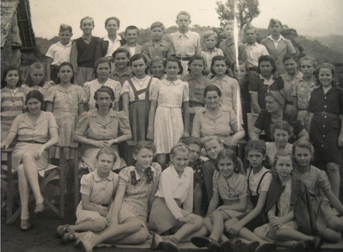 Klasa szósta szkoły powszechnej w Tengeru, lata czterdzieste dwudziestego wieku