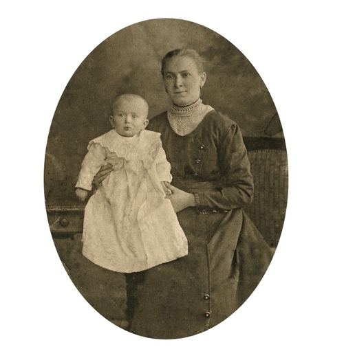 Anna Macha z synem Janem