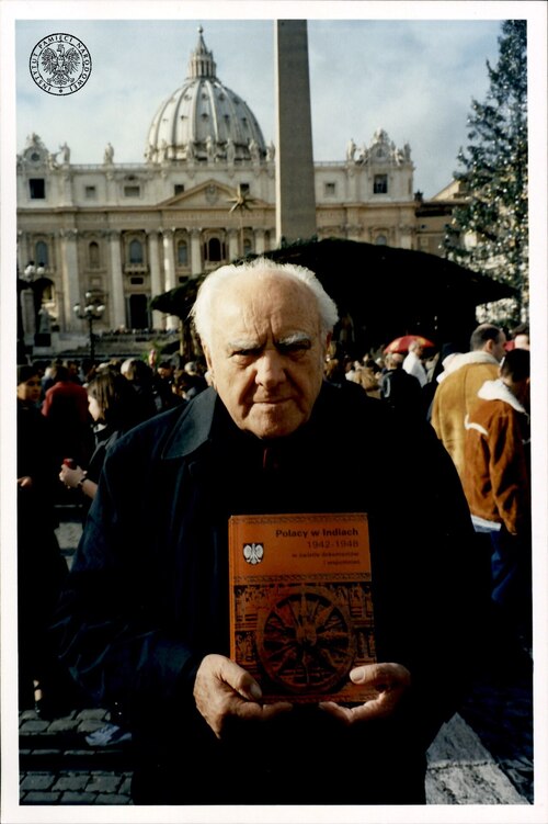 Ks. Zdzisław Peszkowski w Rzymie, 2001 r. Zdjęcie pochodzące ze znajdującego się w zasobie Archiwum IPN w Warszawie zespołu: Koło Polaków z Indii 1942-1948