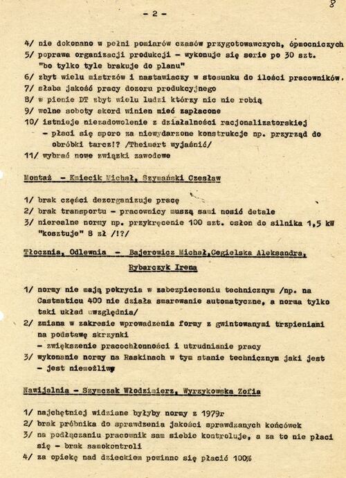 Dokumenty SB dotyczące strajku w dniu 29.08.1980 r. w  Wielkopolskiej Fabryce Maszyn Elektrycznych „Ema-Wiefamel”. Z zasobu AIPN