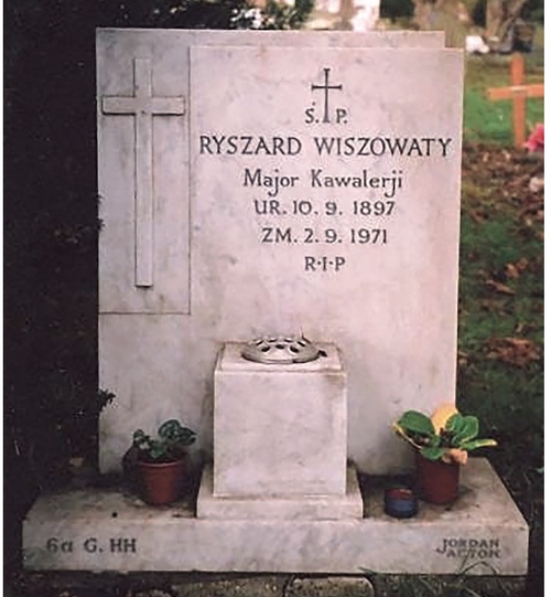 Grób Ryszarda Wiszowatego na Cmentarzu South Ealing w Londynie.
Fot. ze zbiorów Ryszarda Wiszowatego