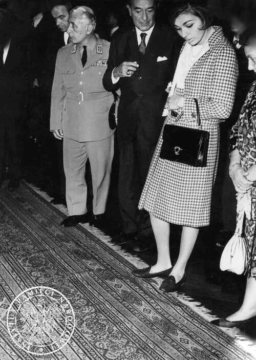 Cesarzowa Iranu Farah podczas wizyty w Polsce, wrzesień 1966 r.