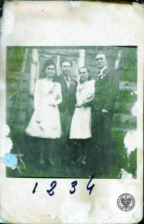 Franciszek Kmiołek ps. „Leszek”, „Mundek” i „Bogdan” - drugi od lewej, oznaczony cyfrą 2