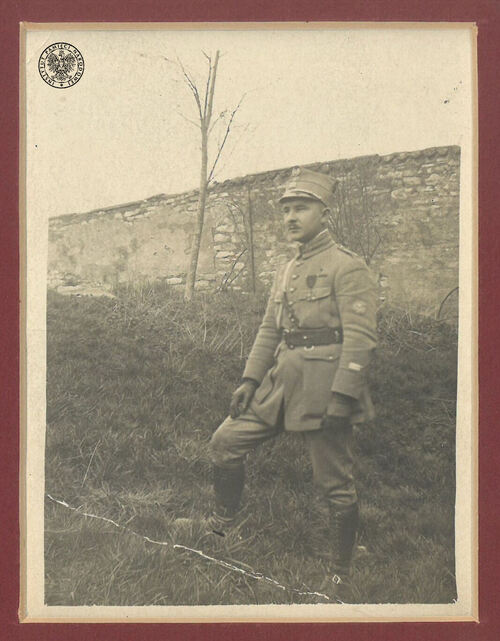 Gustaw Pieprzny w mundurze Armii Polskiej