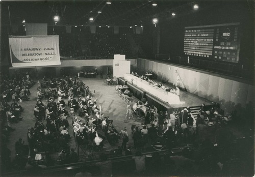 I Krajowy Zjazd Delegatów NSZZ „Solidarność” w Gdańskiej Hali Olivia (fot. z zasobu IPN)