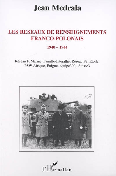 Okładka książki Jeana Madreli pt. „Les reseaux de renseignements franco-polonais, 1940 – 1944”, Paris, Harmattan 2005