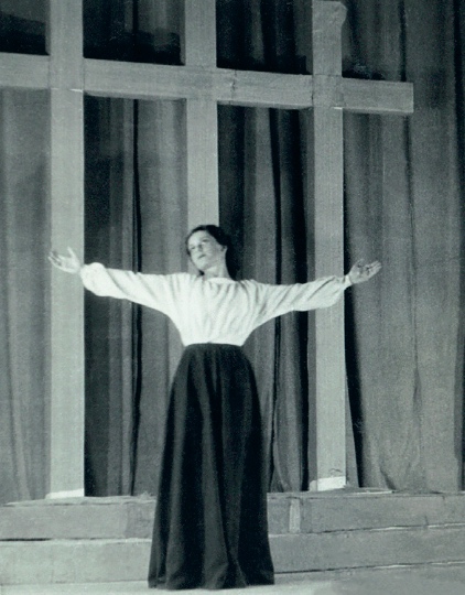 Danuta Michałowska w inscenizacji Hymnów Jana Kasprowicza