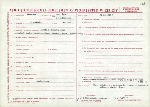 Śmierć Andrzeja Trzebińskiego